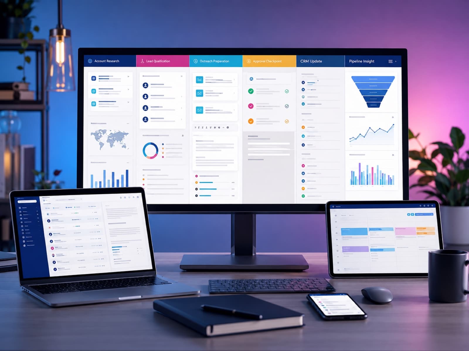AI Sales Automation system visual