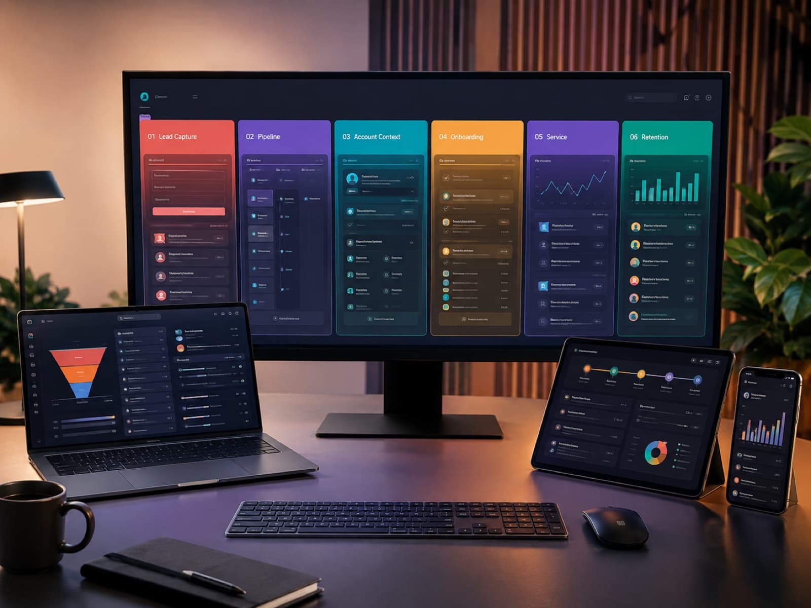 CRM System system visual