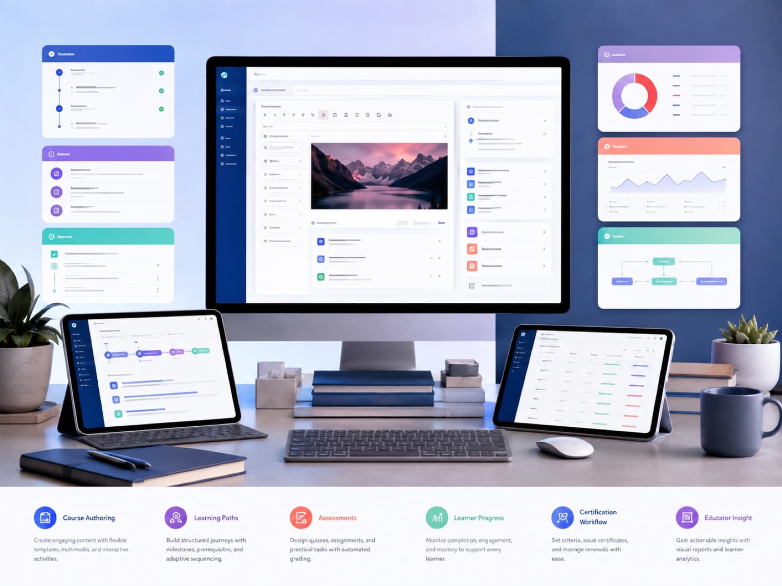 Learning Management System system visual